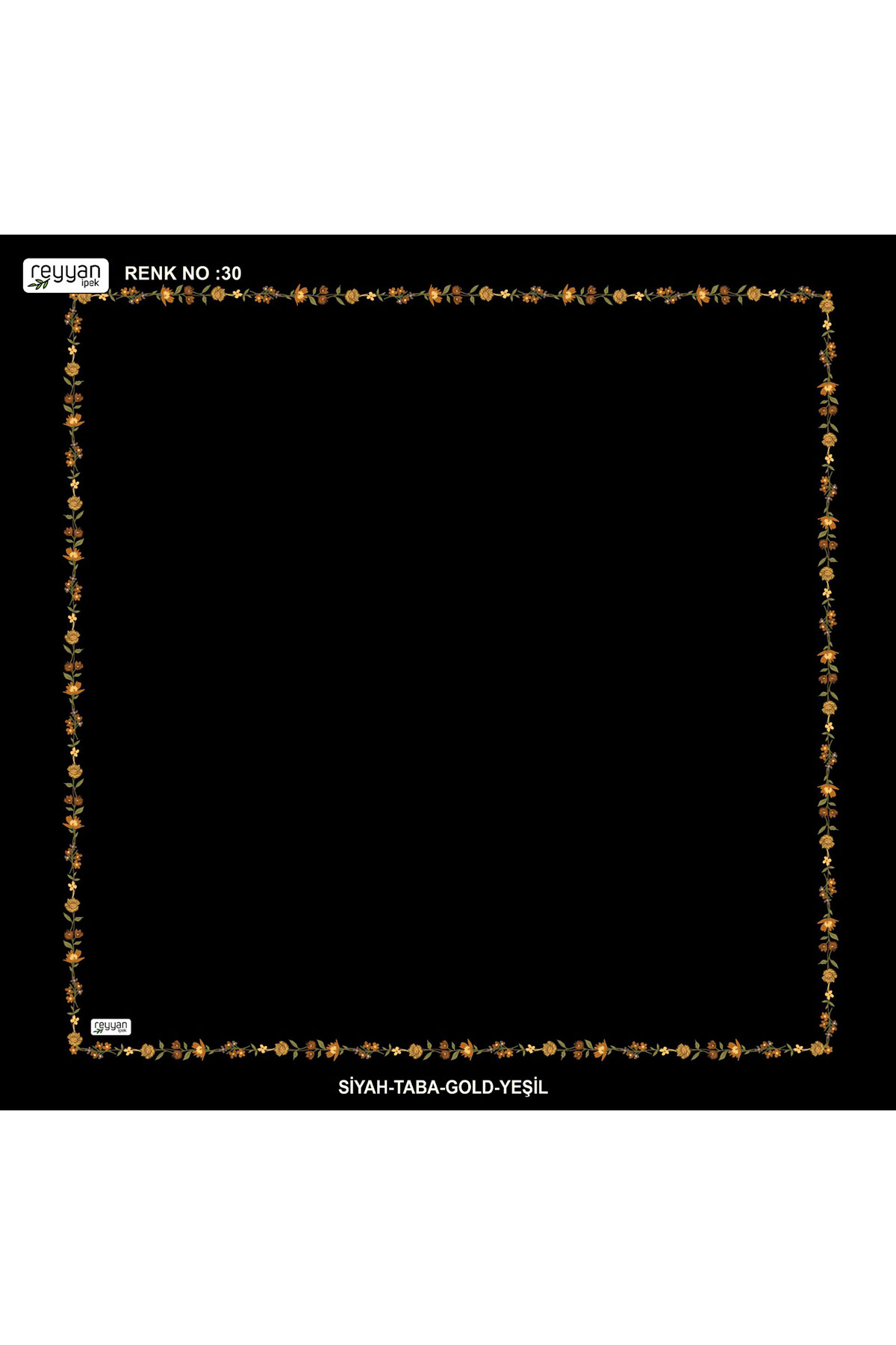 Reyyan Kadın Yazma Desenli 100x100 Cm - Thumbnail