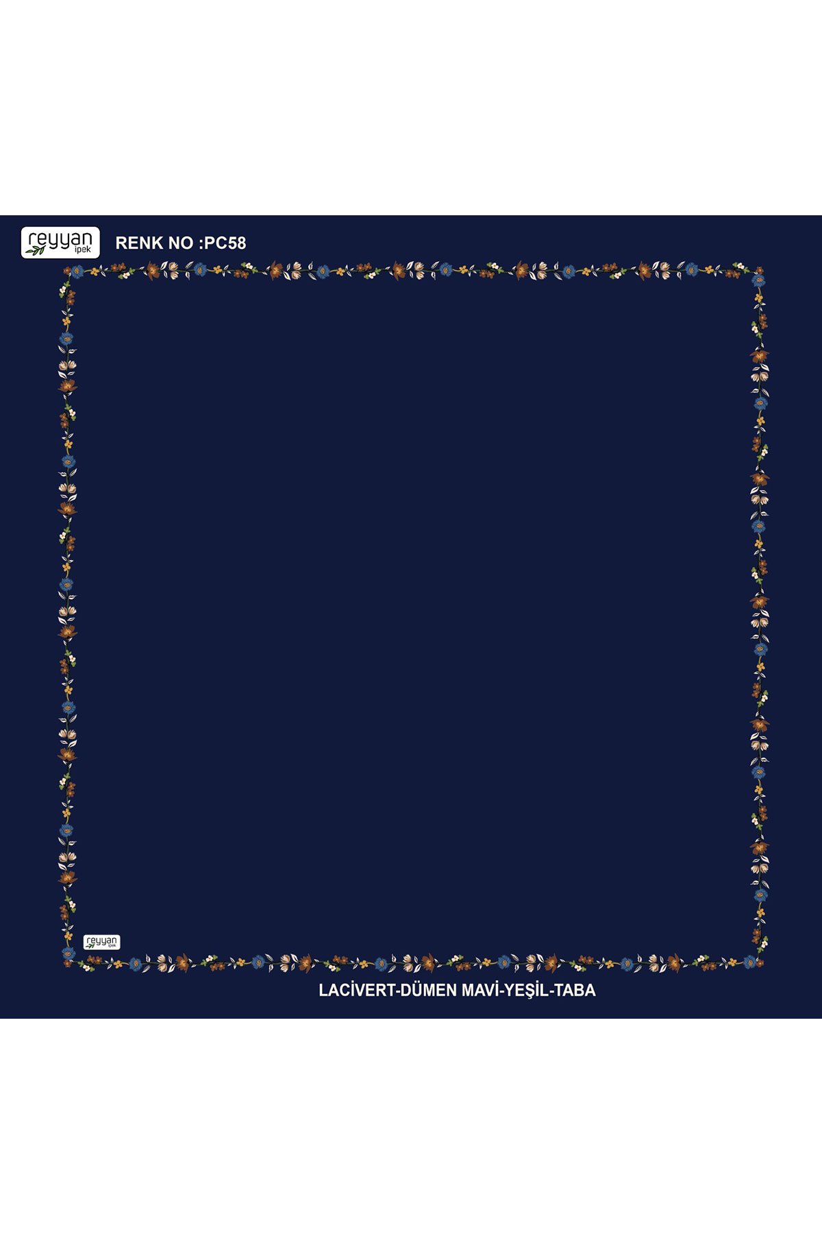 Reyyan Kadın Yazma Desenli 100x100 Cm - Thumbnail