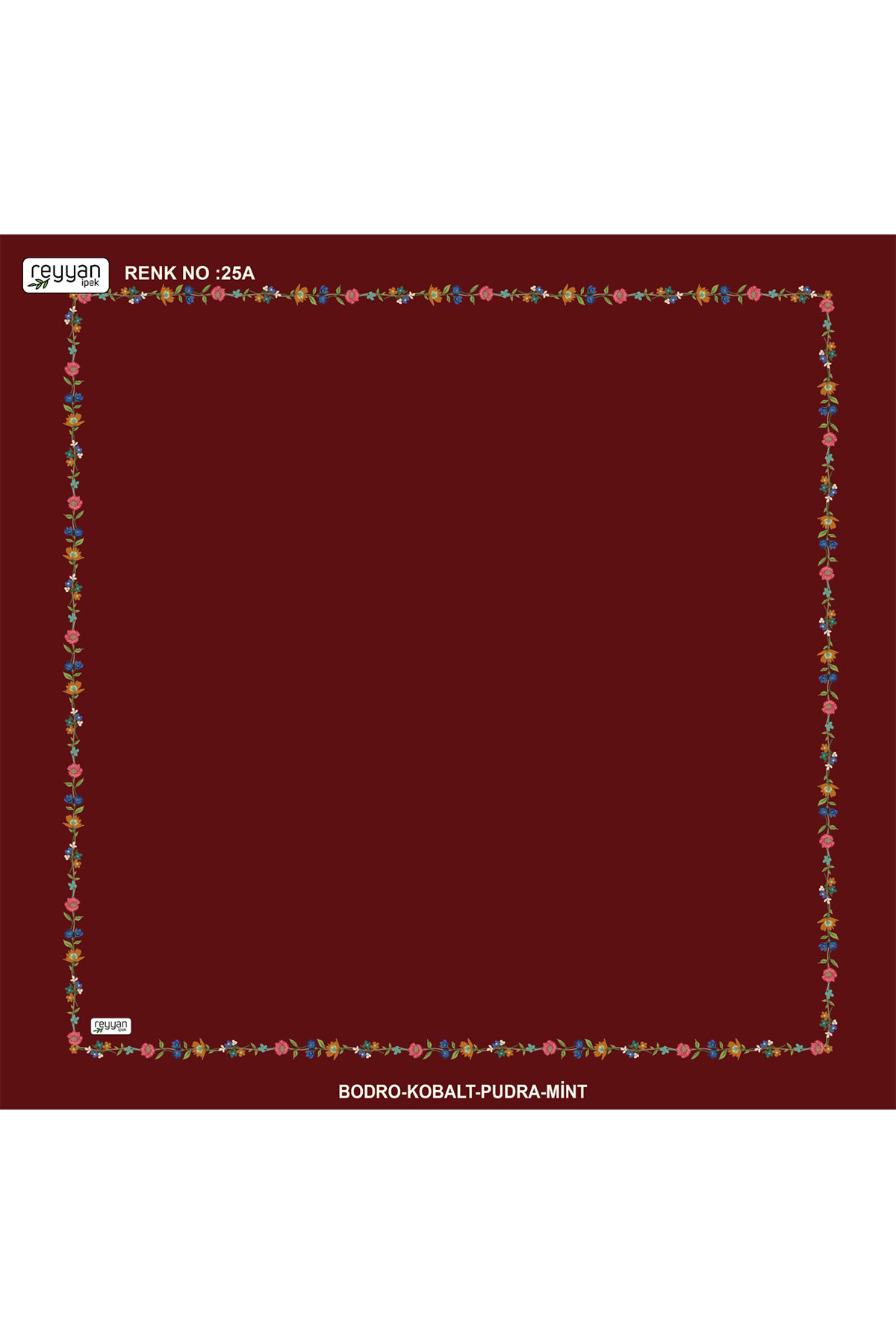 Reyyan Kadın Yazma Desenli 100x100 Cm - Thumbnail