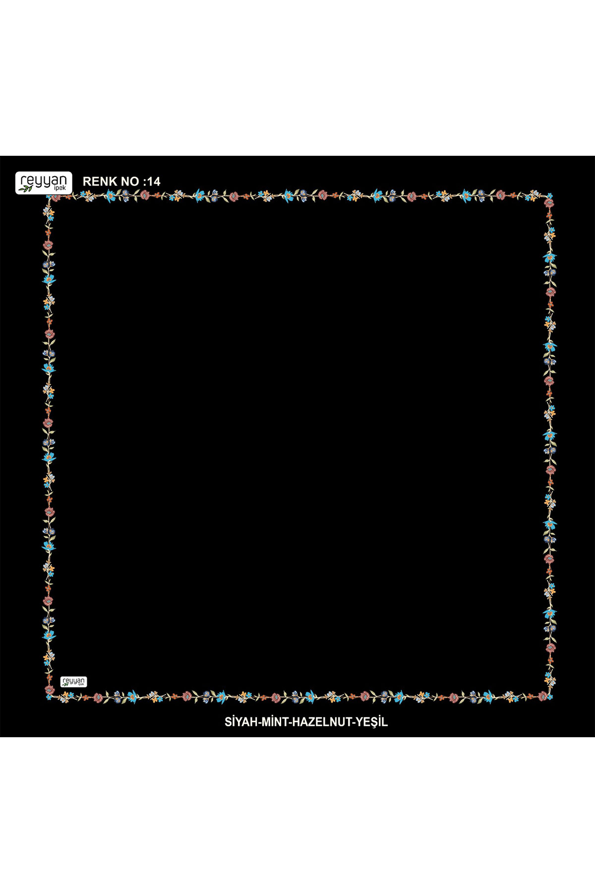 Reyyan Kadın Yazma Desenli 100x100 Cm - Thumbnail