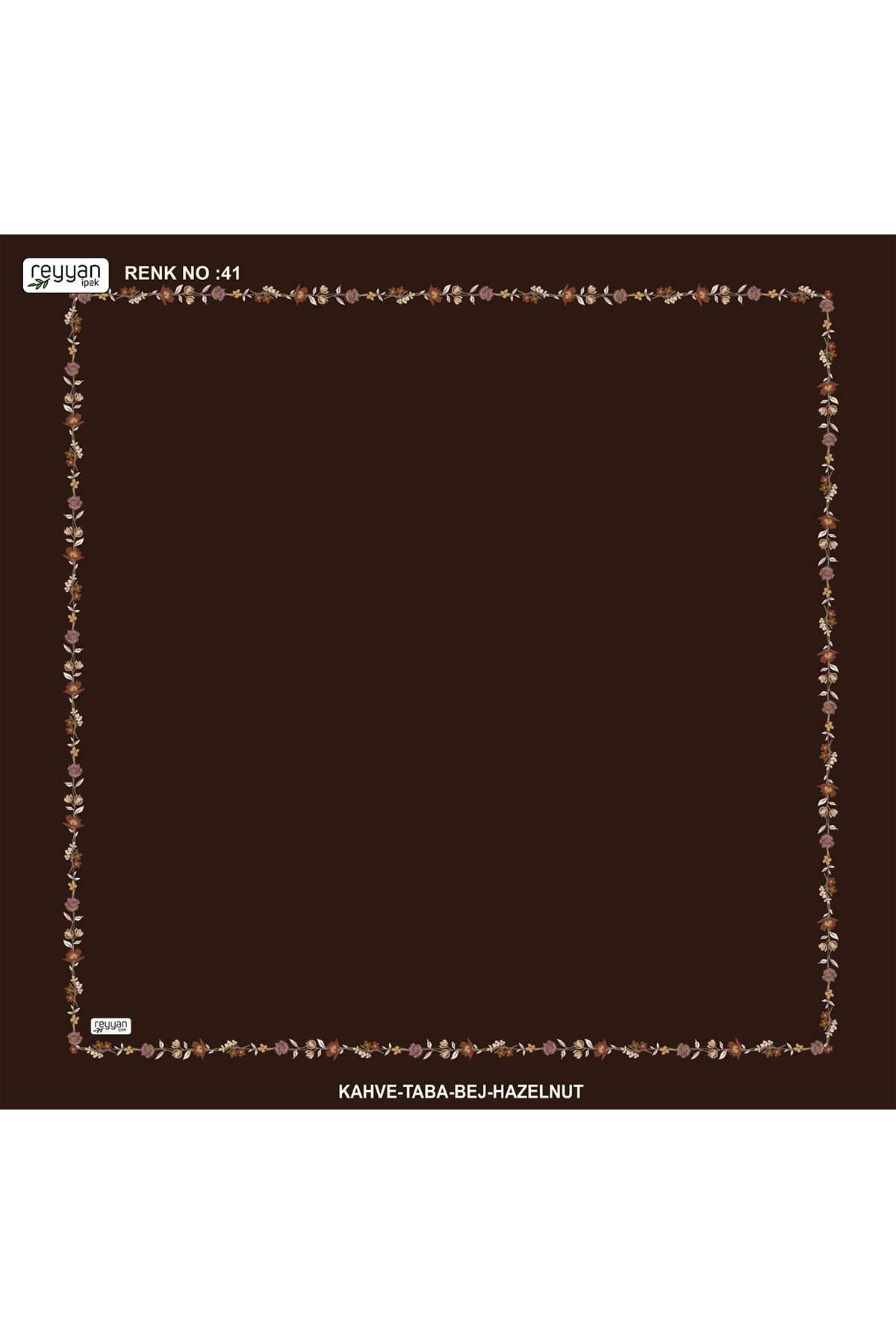 Reyyan Kadın Yazma Desenli 100x100 Cm - Thumbnail