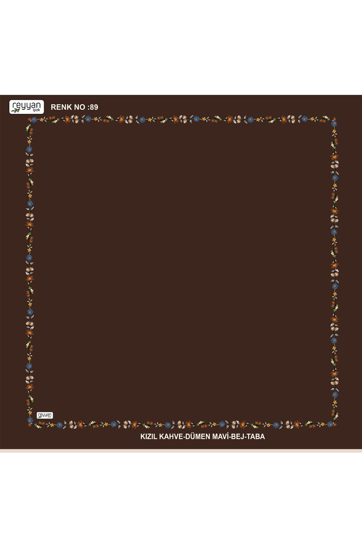 Reyyan Kadın Yazma Desenli 100x100 Cm - Thumbnail