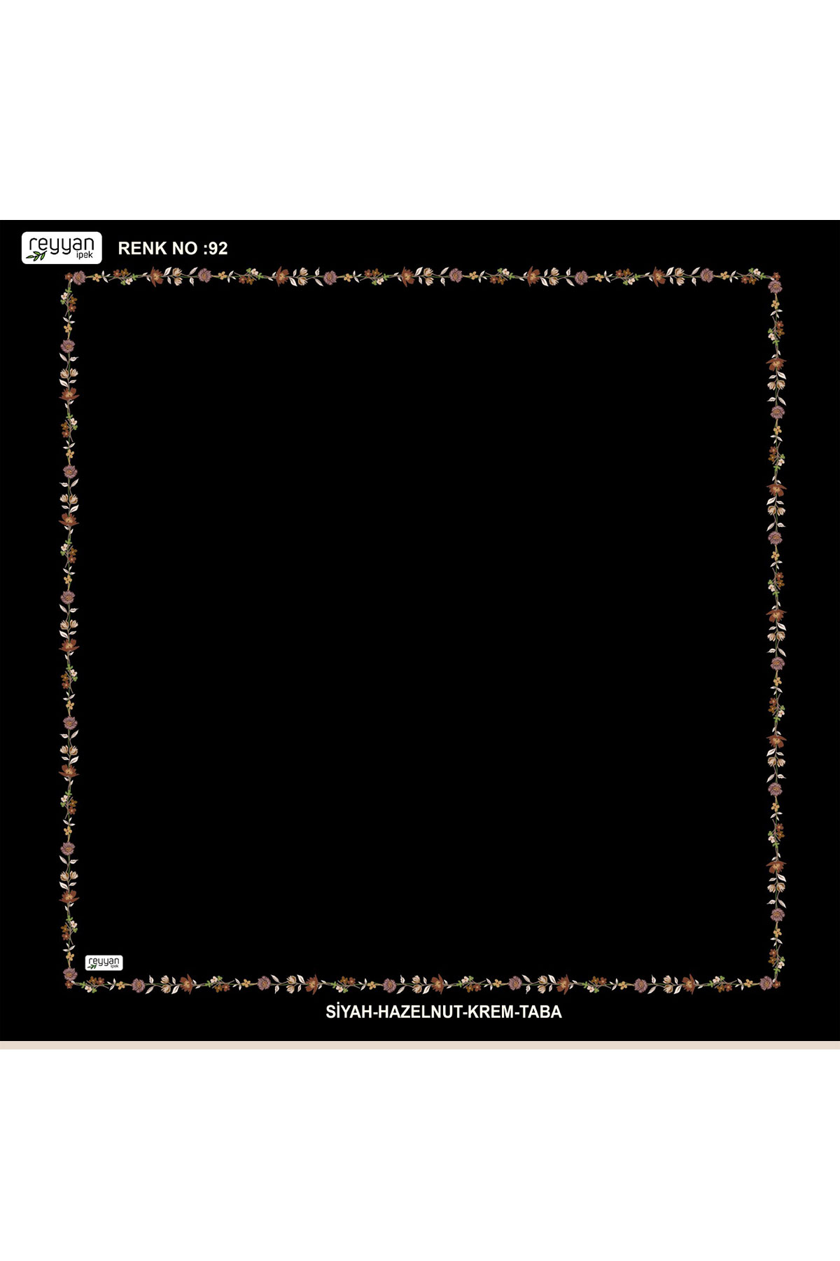 Reyyan Kadın Yazma Desenli 100x100 Cm - Thumbnail