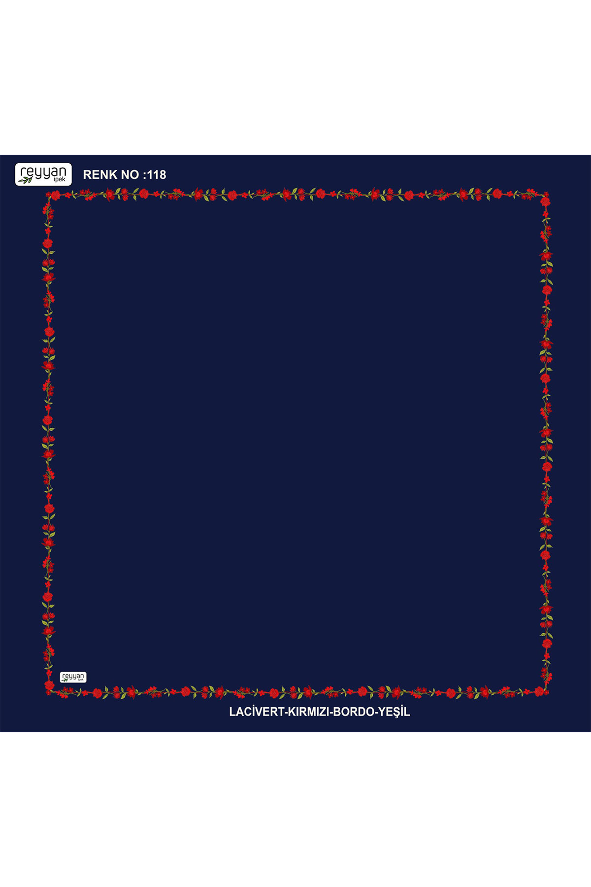 Reyyan Kadın Yazma Desenli 100x100 Cm - Thumbnail