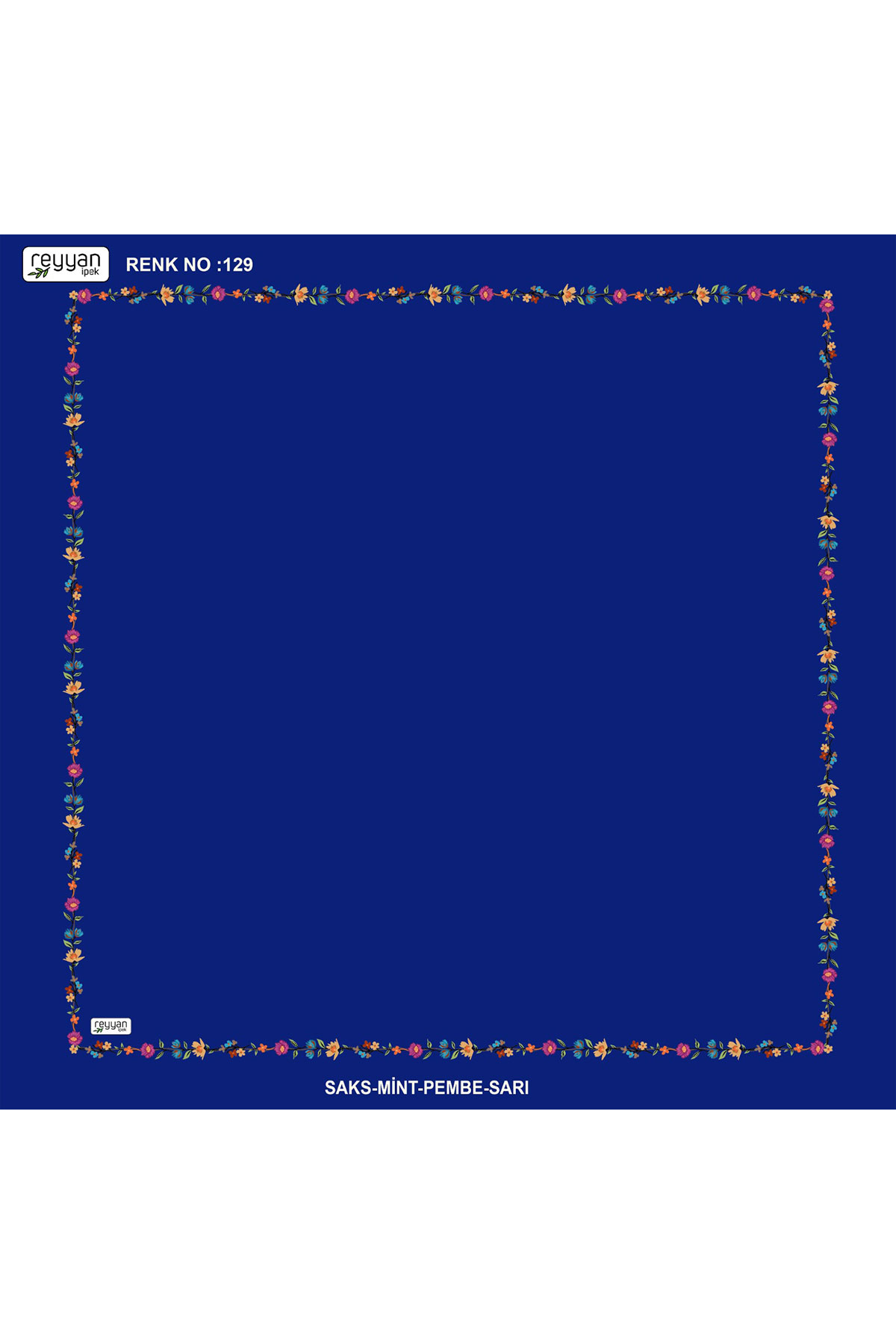 Reyyan Kadın Yazma Desenli 100x100 Cm - Thumbnail