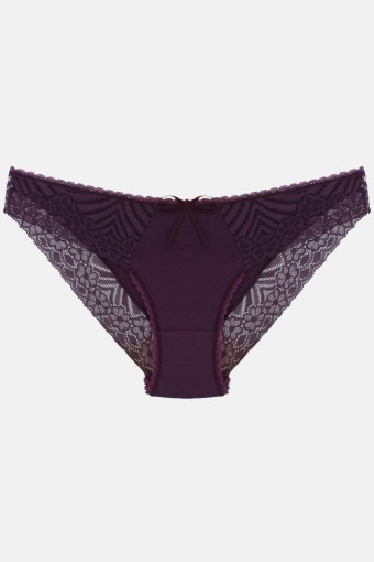 RİNNA - Rinna Lingerie Kadın Polyamid Dantel Bikini Külot (1)