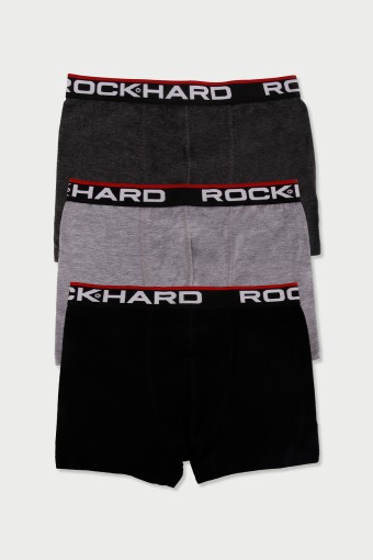 Rockhard - Rock Hard Erkek Boxer 3'lü - Asorti