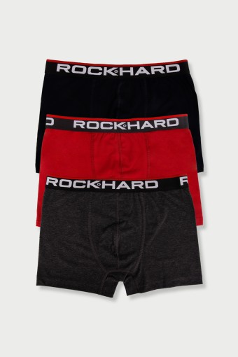Rockhard - Rock Hard Erkek Boxer 3'lü - Çok renkli