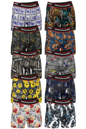 Rockhard - Rockhard Erkek Boxer Karışık Desenli Pamuk