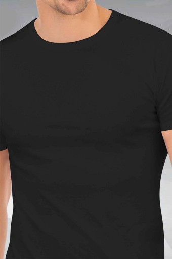 Rockhard - Rockhard Erkek Kısa Kollu Bisiklet Yaka Atlet Ribana - Beyaz - 2XL (1)