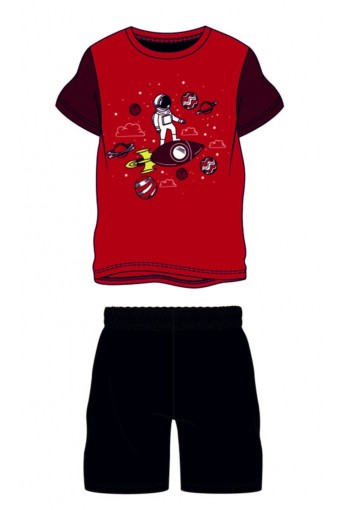 ROLY POLY - Rolypoly Erkek Çocuk Kısa Kol Bermuda Takım - Kırmızı