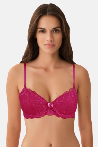 ROSARİA - Rosaria Kadın Destekli Sütyen Dolgulu Dantelli - Vişne