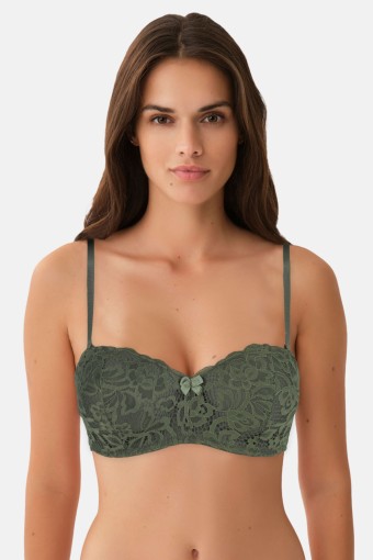 ROSARİA - Rosaria Kadın Desteksiz Sütyen B Kap Dantelli - Haki Yeşili