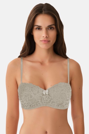 ROSARİA - Rosaria Kadın Desteksiz Sütyen B Kap Dantelli - Krem