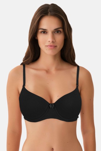 ROSARİA - Rosaria Kadın Penye Sütyen Destekli - Siyah