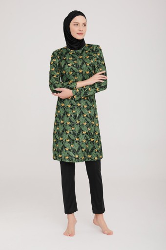 ROZAMAY - Rozamay Kadın Tam Kapalı Tesettür Mayo - Siyah (1)