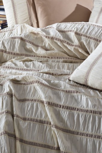 ŞAHESER - Şaheser Odiva Natural Nevresim Takımı 240x260 (1)