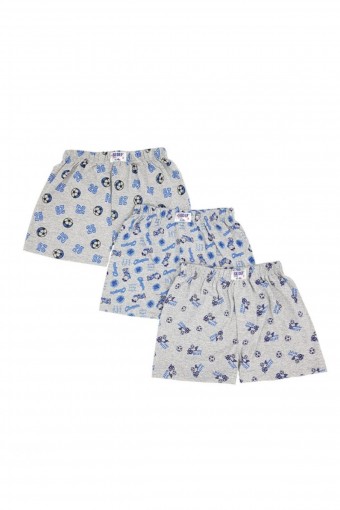 SEDEF YILDIZ - Sedef Yıldız Erkek Çocuk Pamuklu Baskılı Boxer