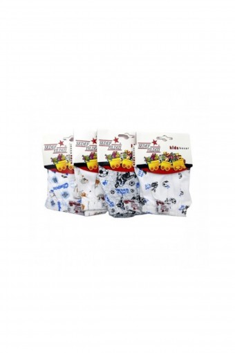 SEDEF YILDIZ - Sedef Yıldız Erkek Çocuk Pamuklu Baskılı Boxer (1)