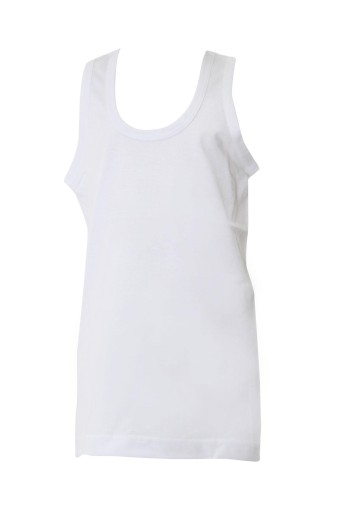 SEDEF YILDIZ - Sedef Yıldız Erkek Çocuk Kalın Askılı Pamuk Atlet - Beyaz - 1