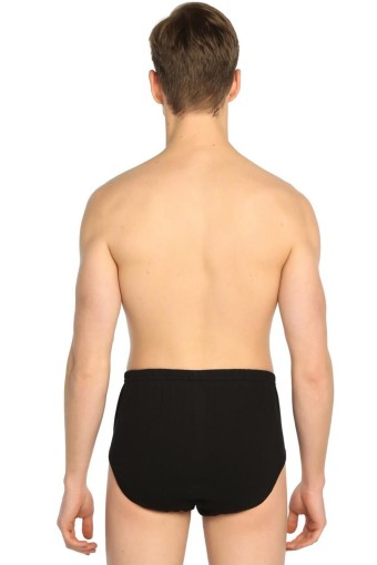 Sedef Yıldız Erkek Penye Slip Külot - Siyah - 6 - Thumbnail (2)