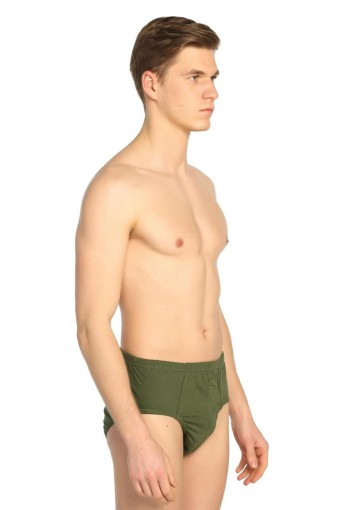 Sedef Yıldız Erkek Penye Slip Külot - Haki Yeşili - 6 - Thumbnail (2)