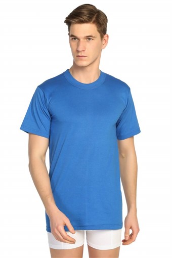 SEDEF YILDIZ - Sedef Yıldız Erkek Yarım Kol Atlet Sıfır Yaka Renkli - Mavi - 6