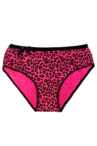 SEDEF YILDIZ - Sedef Yıldız Kadın Leopar Desenli Pamuk Bato Külot