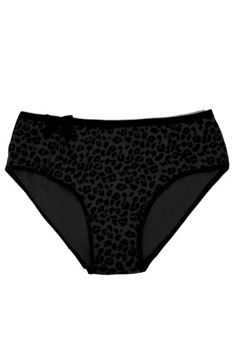 SEDEF YILDIZ - Sedef Yıldız Kadın Leopar Desenli Pamuk Bato Külot (1)