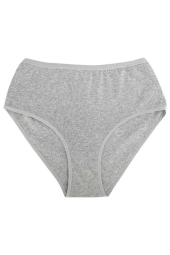 SEDEF YILDIZ - Sedef Yıldız Kadın Bato Külot Ribana - Gri - 5