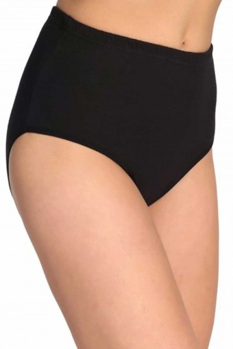 Sedef Yıldız Kadın Bato Külot Ribana Reçme - Siyah - BATTAL - Thumbnail (6)