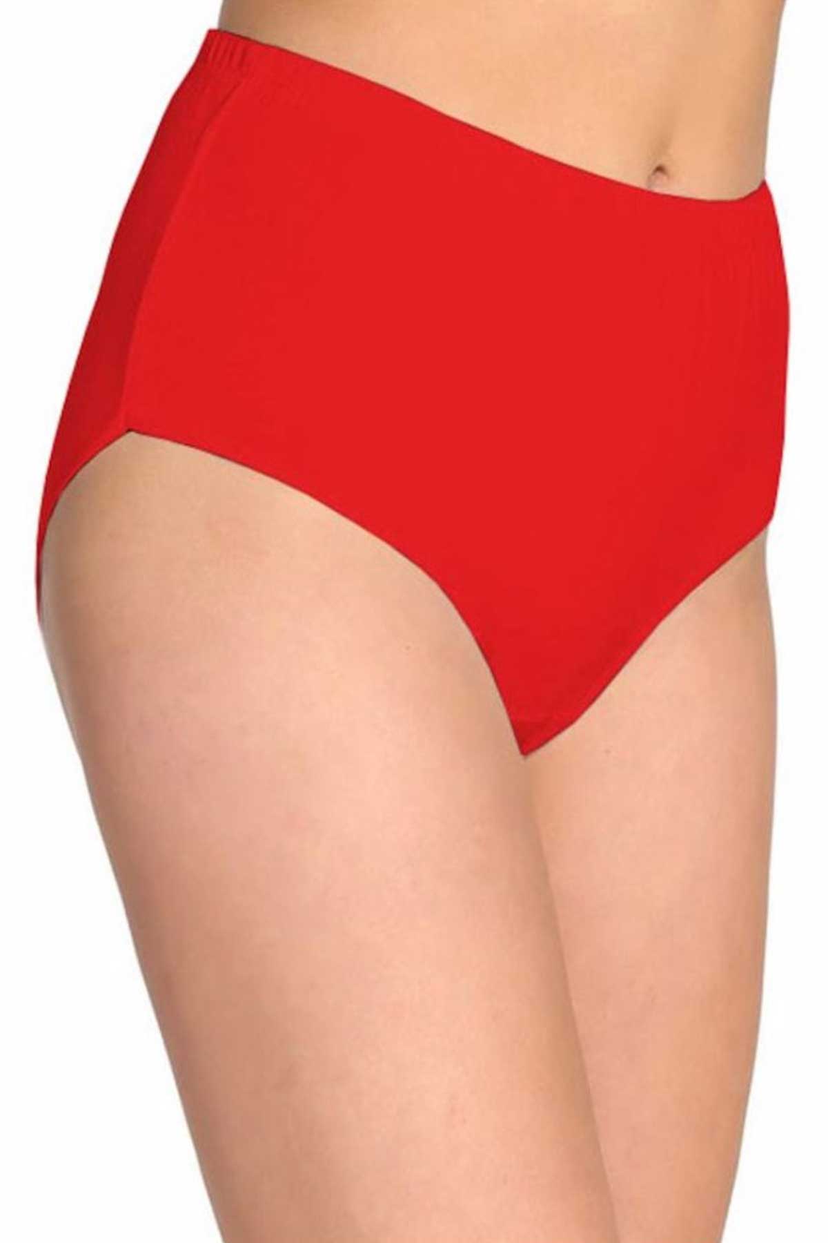 Sedef Yıldız Kadın Bato Külot Ribana Reçme - Kırmızı - 5 - Thumbnail