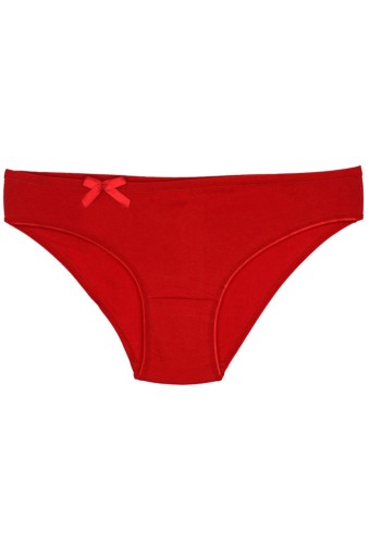 SEDEF YILDIZ - Sedef Yıldız Kadın Fiyonklu Düz Slip Külot