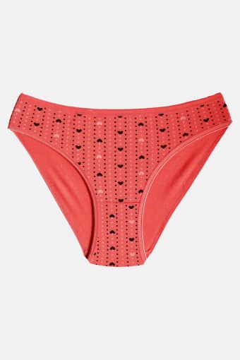 SEDEF YILDIZ - Sedef Yıldız Kadın Slip Külot Puantiyeli Kalpli
