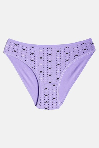 SEDEF YILDIZ - Sedef Yıldız Kadın Slip Külot Puantiyeli Kalpli