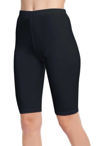 SEDEF YILDIZ - Sedef Yıldız Kadın Tayt Kısa Büyük Beden - Siyah - 7