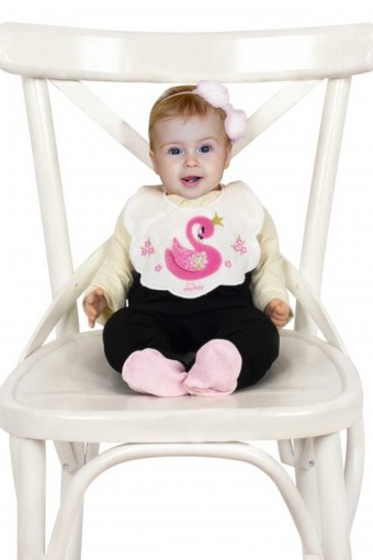 SEVİ - Sevi Kız Bebek Önlük Çicek Desenli (1)