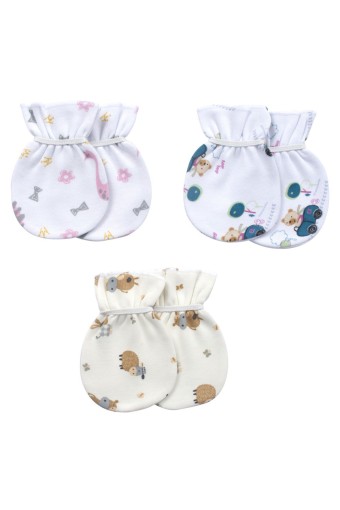 SEVİ - Sevi Unisex Bebek 2 li Bebe Eldiveni