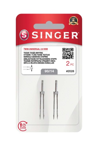 SINGER - Singer Makine İğnesi Çift İğne 2028 90/14