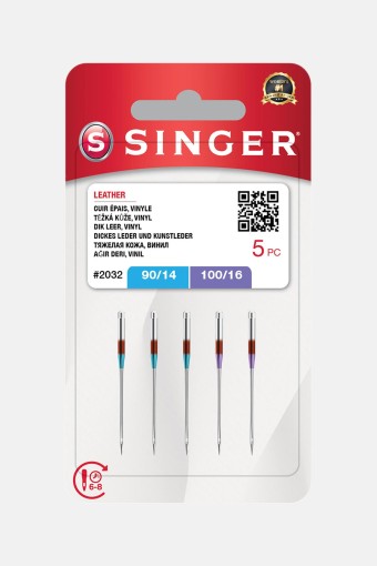 SINGER - Singer Makine İğnesi Deri 2032 90/14 100/16