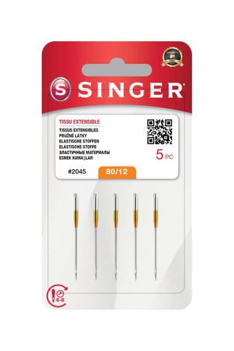 SINGER - Singer Makine İğnesi Jarse 2045 80/12