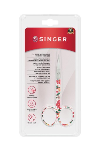 SINGER - Singer Nakış Makası Kıvrık Uçlu Renkli No:4 (1)