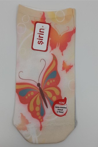 ŞİRİN - Şirin Kadın Patik Çorap Dijital Baskılı
