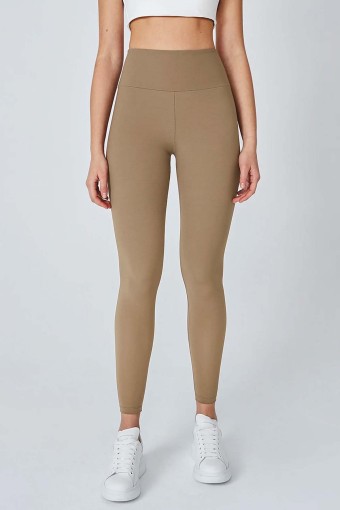 SPORT - Sport Kadın Tayt Uzun Dalgıç - Bej