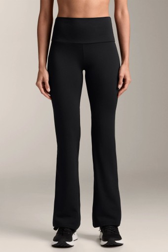 SPORT - Sport Kadın Tayt Uzun Dalgıç Şardonlu Yüksek Bel İspanyol Paça - Acı Kahve (1)