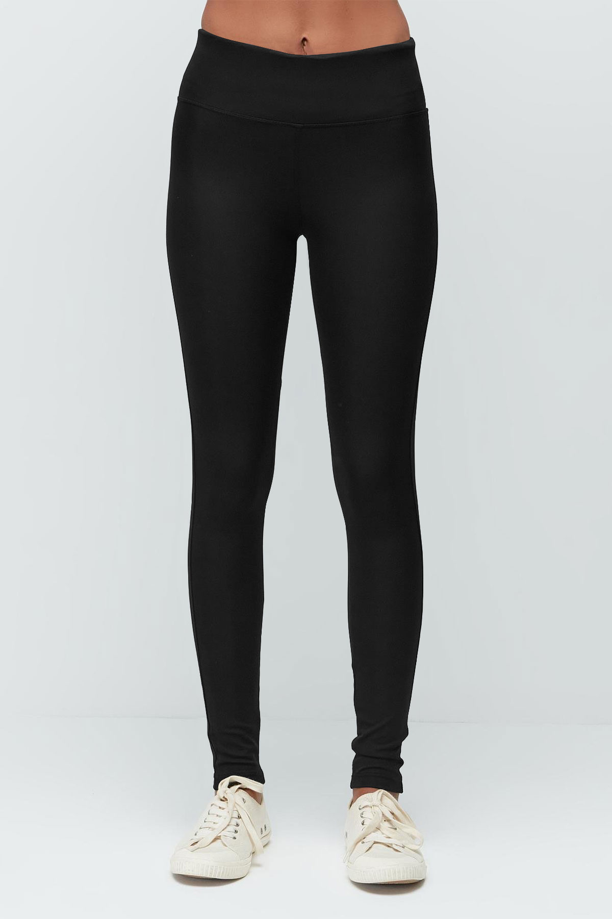 Sport Kadın Tayt Uzun Dalgıç Şardonlu Yüksek Bel - Mürdüm - Thumbnail