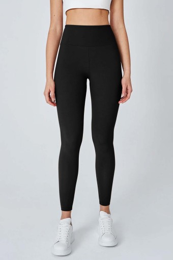 SPORT - Sport Kadın Tayt Uzun Dalgıç - Siyah