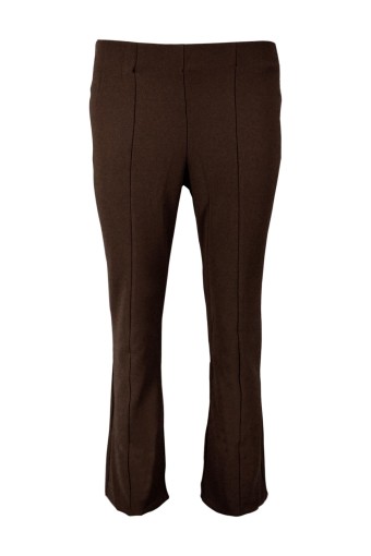 SPORT - Sport Kadın Tek Alt Pantolon Diagonal Önden Dikişli İspanyol Paça - Acı Kahve