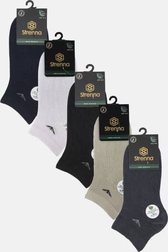 STRENNA - Strenna Erkek Patik Çorap Bambu Dikişsiz Desenli (1)