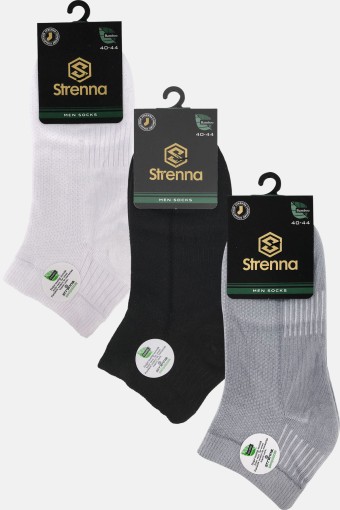 STRENNA - Strenna Erkek Patik Çorap Bambu Dikişsiz Lastikli (1)